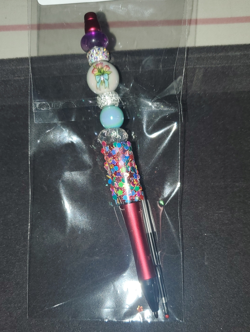 Beaded Decorative Ballpoint Pen - Pink $13.00   REASONABLE OFFER ACCEPTED  SET